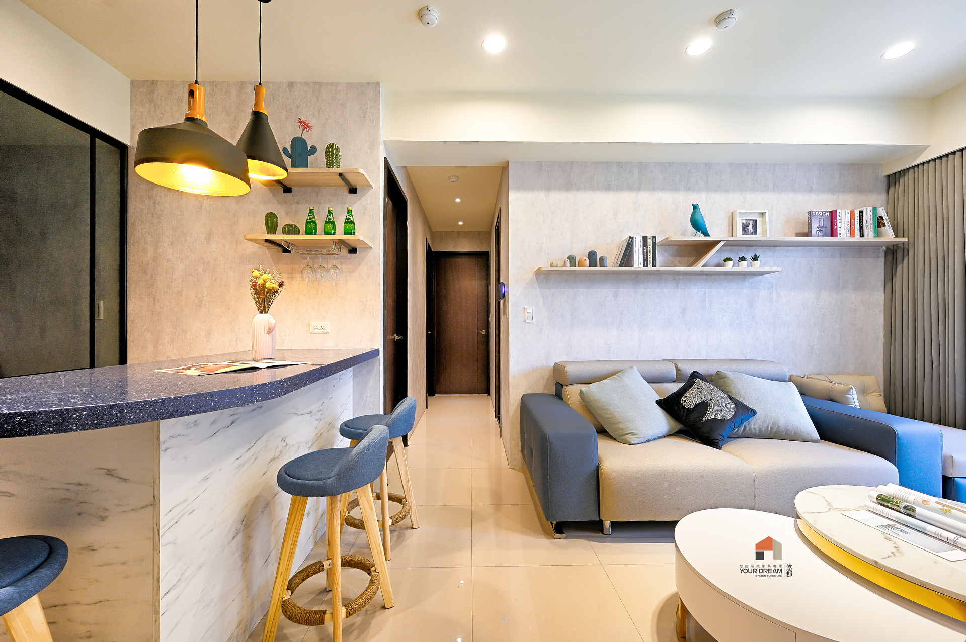 JWORD沙發背及中島